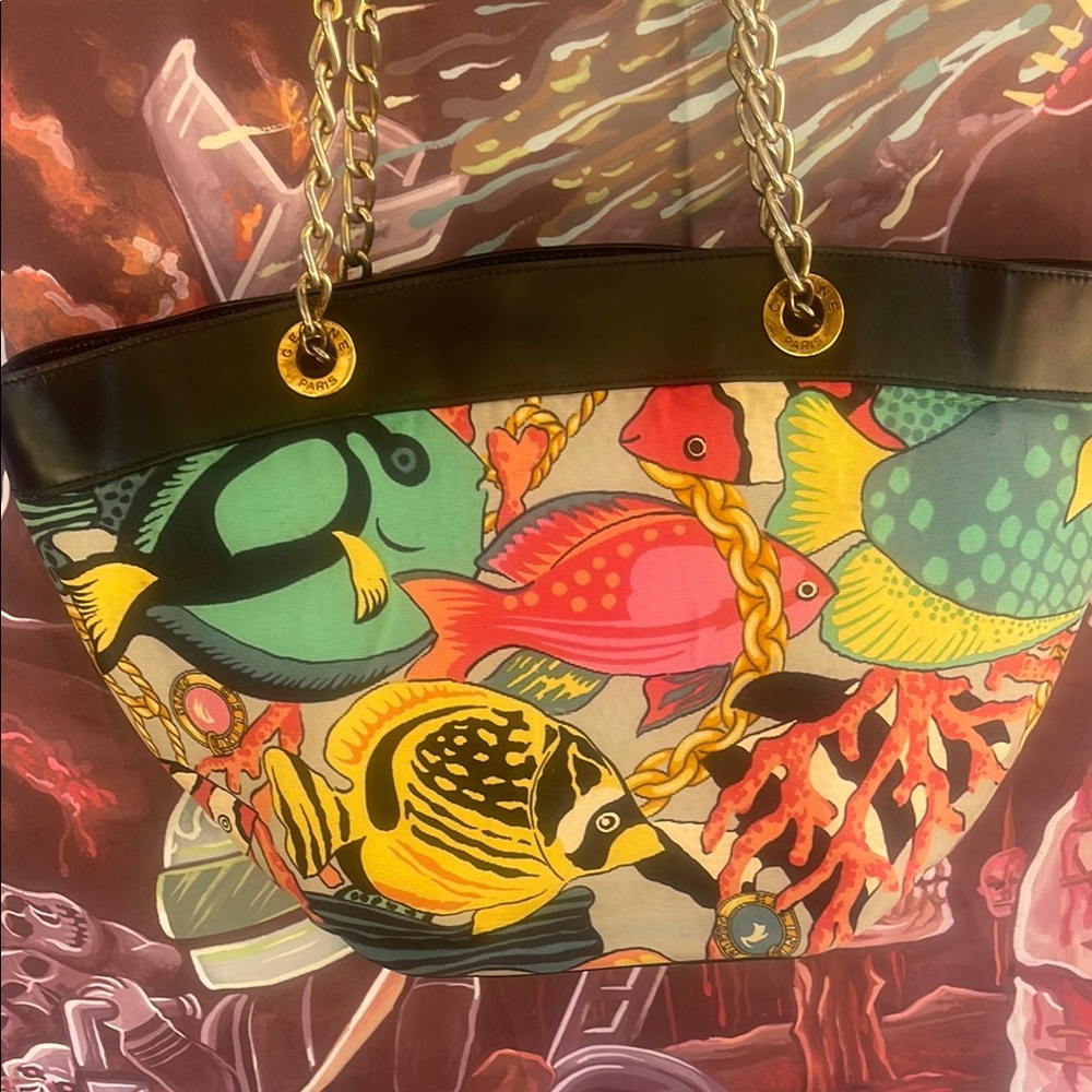 Celine tropical fish tote